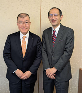 小林代表理事、日本医師会 釜萢敏（かまやちさとし）副会長（日本医師連盟推薦 参議院比例区支部長）と面談