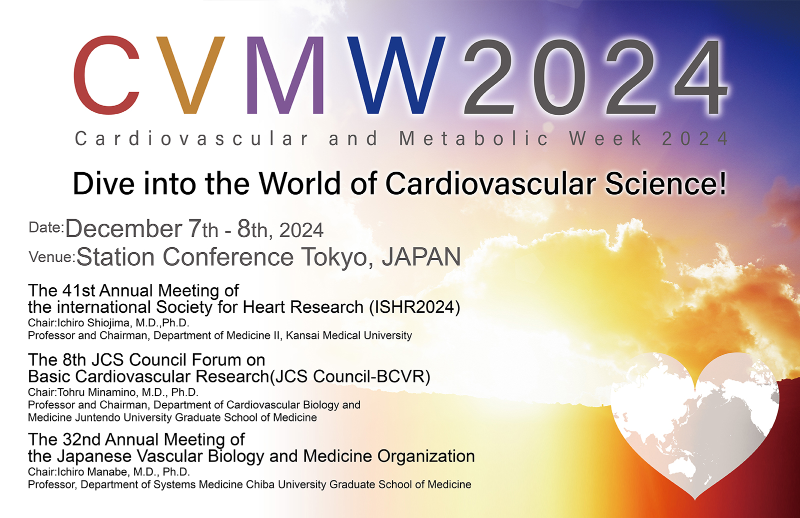 The 8th JCS Council Forum on Basic Cardio Vascular Research In conjunction with Cardiovascular and Metabolic Week 2024 – CVMW 2024